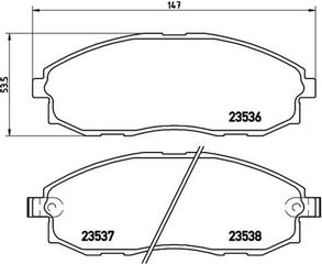 Brembo Σετ τακάκια, Δισκόφρενα - P 30 010