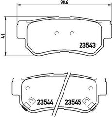 Brembo Σετ τακάκια, Δισκόφρενα - P 30 014