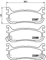 Brembo Σετ τακάκια, Δισκόφρενα - P 49 021