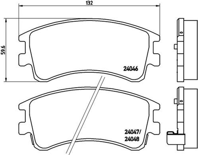 Brembo Σετ τακάκια, Δισκόφρενα - P 49 032