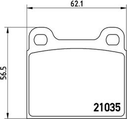 Brembo Σετ τακάκια, Δισκόφρενα - P 50 066