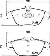 Brembo Σετ τακάκια, Δισκόφρενα - P 50 068
