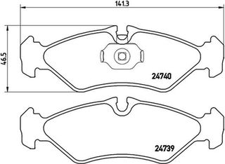 Brembo Σετ τακάκια, Δισκόφρενα - P 50 081