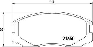Brembo Σετ τακάκια, Δισκόφρενα - P 54 015