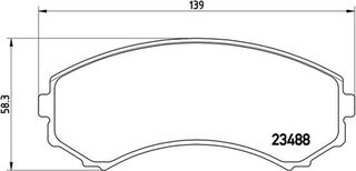 Brembo Σετ τακάκια, Δισκόφρενα - P 54 029