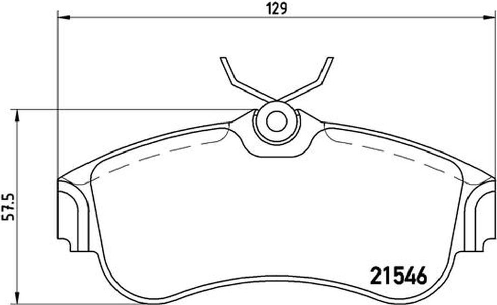 Brembo Σετ τακάκια, Δισκόφρενα - P 56 022
