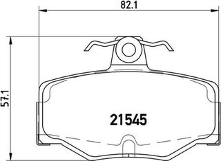 Brembo Σετ τακάκια, Δισκόφρενα - P 56 024