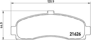 Brembo Σετ τακάκια, Δισκόφρενα - P 56 031