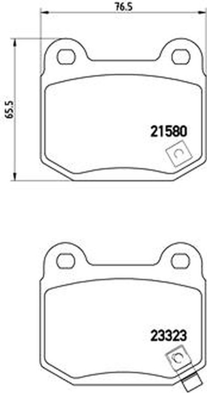 Brembo Σετ τακάκια, Δισκόφρενα - P 56 048