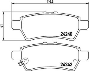 Brembo Σετ τακάκια, Δισκόφρενα - P 56 060