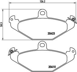 Brembo Σετ τακάκια, Δισκόφρενα - P 59 026