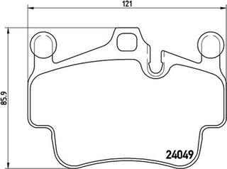 Brembo Σετ τακάκια, Δισκόφρενα - P 65 014