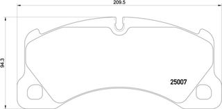 Brembo Σετ τακάκια, Δισκόφρενα - P 65 021