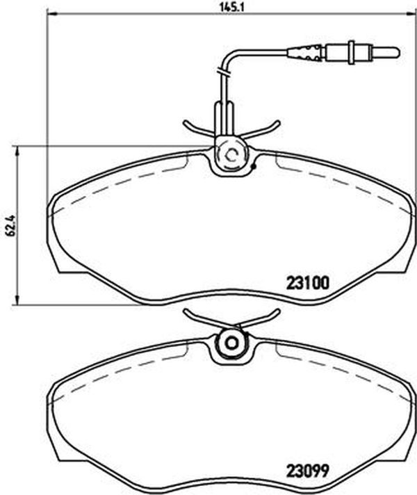 Brembo Σετ τακάκια, Δισκόφρενα - P 68 026