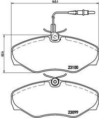 Brembo Σετ τακάκια, Δισκόφρενα - P 68 026