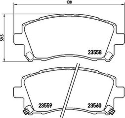 Brembo Σετ τακάκια, Δισκόφρενα - P 78 010