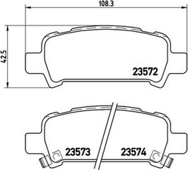 Brembo Σετ τακάκια, Δισκόφρενα - P 78 011