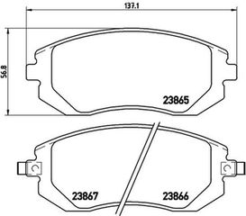 Brembo Σετ τακάκια, Δισκόφρενα - P 78 013