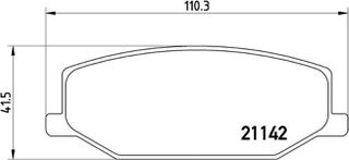 Brembo Σετ τακάκια, Δισκόφρενα - P 79 001
