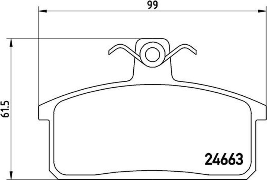 Brembo Σετ τακάκια, Δισκόφρενα - P 79 007