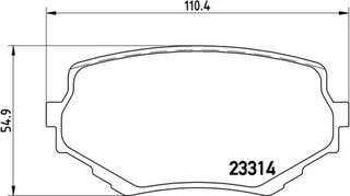 Brembo Σετ τακάκια, Δισκόφρενα - P 79 009