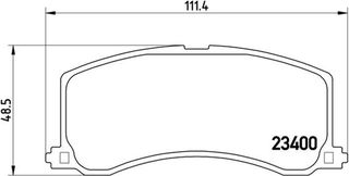 Brembo Σετ τακάκια, Δισκόφρενα - P 79 010