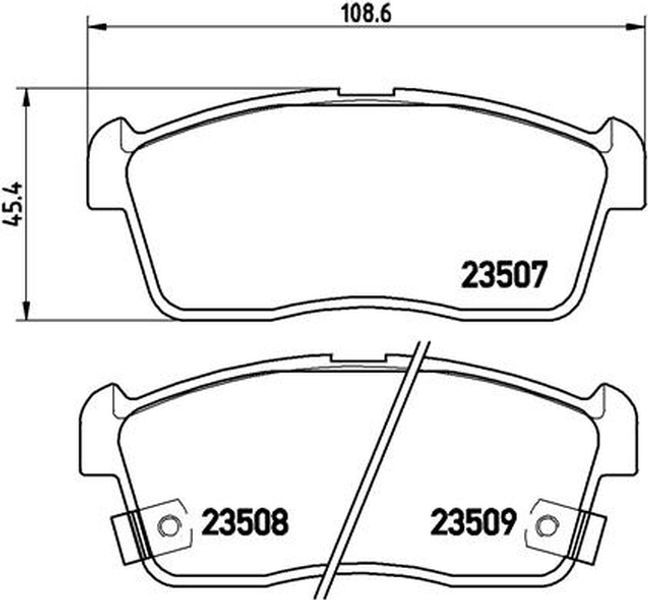 Brembo Σετ τακάκια, Δισκόφρενα - P 79 012