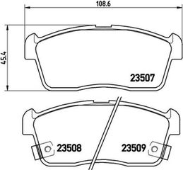 Brembo Σετ τακάκια, Δισκόφρενα - P 79 012