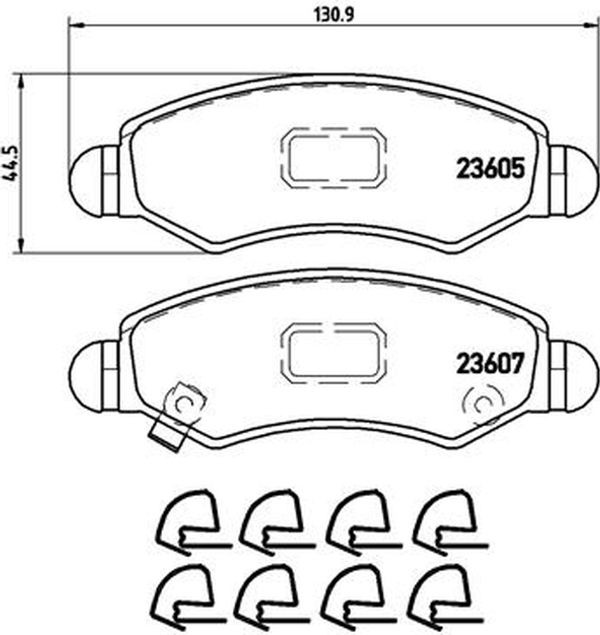 Brembo Σετ τακάκια, Δισκόφρενα - P 79 015