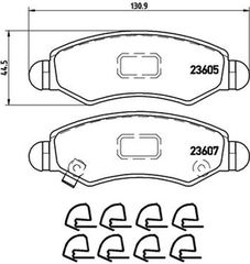 Brembo Σετ τακάκια, Δισκόφρενα - P 79 015