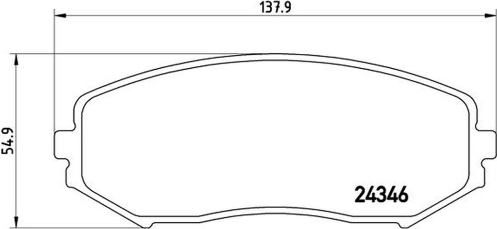 Brembo Σετ τακάκια, Δισκόφρενα - P 79 018