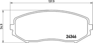 Brembo Σετ τακάκια, Δισκόφρενα - P 79 018