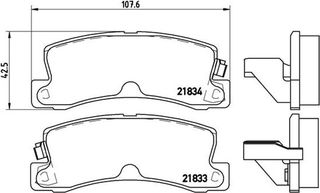 Brembo Σετ τακάκια, Δισκόφρενα - P 83 015