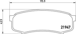 Brembo Σετ τακάκια, Δισκόφρενα - P 83 024