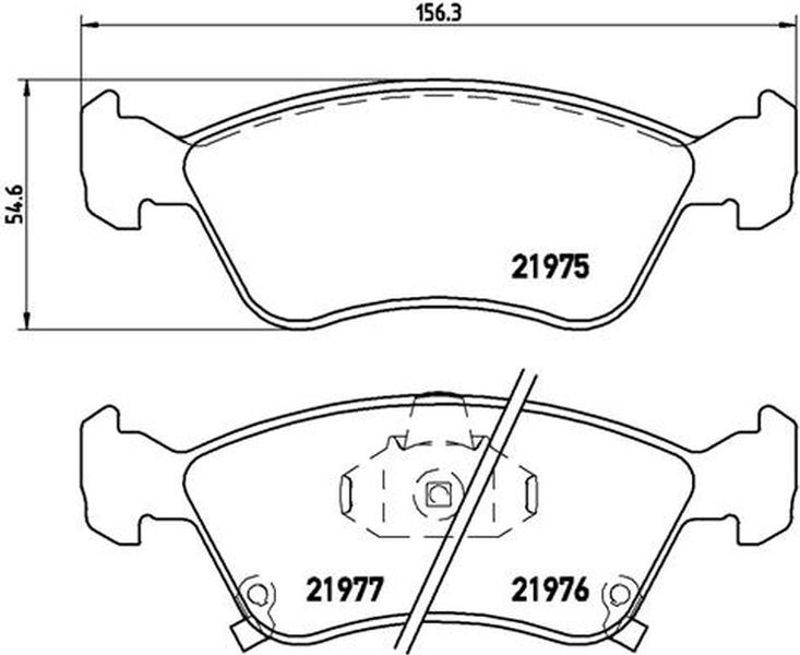 Brembo Σετ τακάκια, Δισκόφρενα - P 83 041