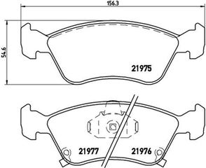 Brembo Σετ τακάκια, Δισκόφρενα - P 83 041