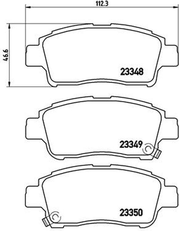 Brembo Σετ τακάκια, Δισκόφρενα - P 83 050