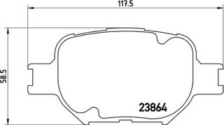 Brembo Σετ τακάκια, Δισκόφρενα - P 83 054