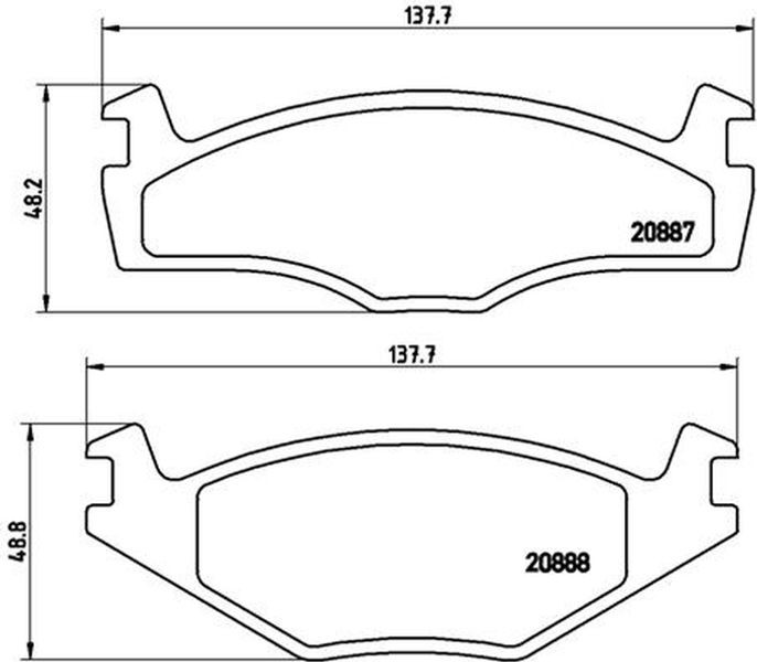 Brembo Σετ τακάκια, Δισκόφρενα - P 85 005