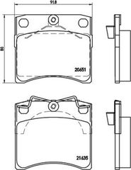 Brembo Σετ τακάκια, Δισκόφρενα - P 85 027