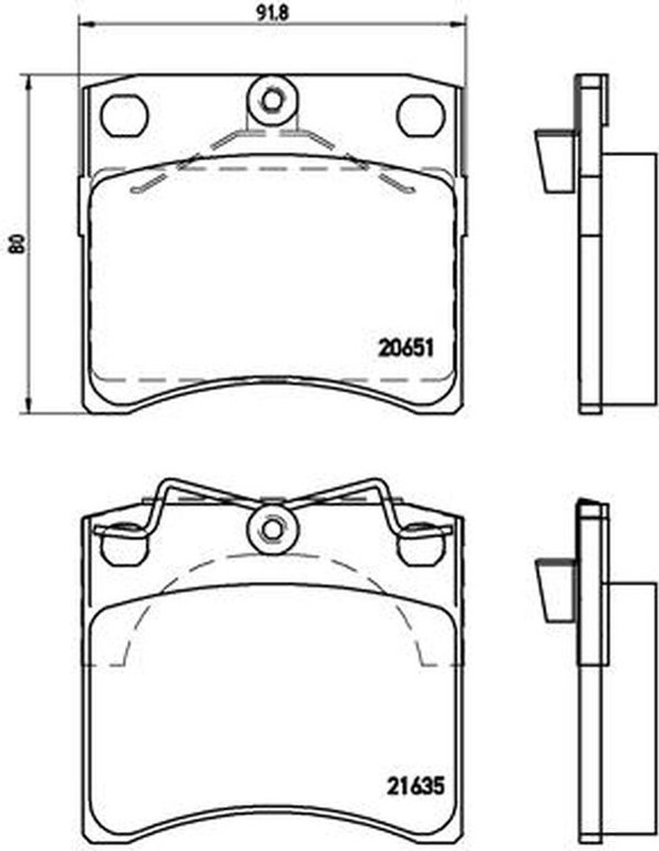 Brembo Σετ τακάκια, Δισκόφρενα - P 85 027