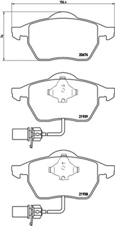 Brembo Σετ τακάκια, Δισκόφρενα - P 85 037