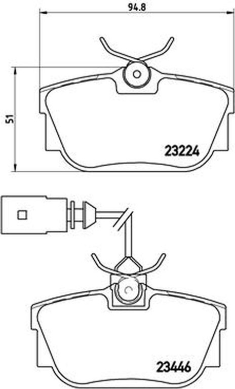 Brembo Σετ τακάκια, Δισκόφρενα - P 85 046