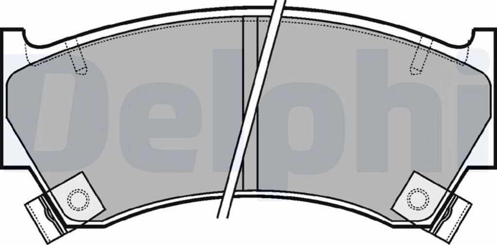Delphi Σετ τακάκια, Δισκόφρενα - LP1590