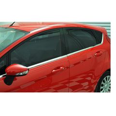 Ford Fiesta 5D 2009+ Trim Μαρκε Παραθυρων Αυτοκολλητα Χρωμιου 4ΤΕΜ.