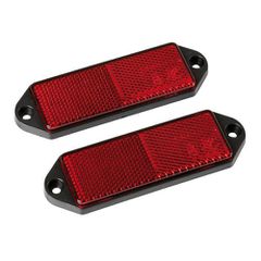 Lampa Αντανακλαστικά Κόκκινα Euro-Norm 90x35mm 2τμχ