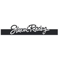 Simoni Racing Αυτοκόλλητο Racing 270 x 20cm για Παρμπρίζ Αυτοκινήτου