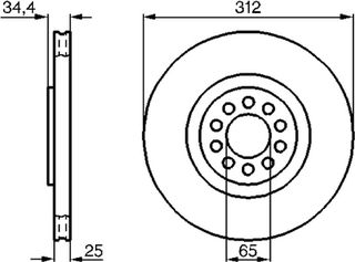 Bosch Δισκόπλακα - 0 986 478 467