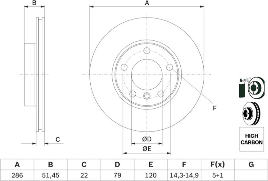 Bosch Δισκόπλακα - 0 986 478 513