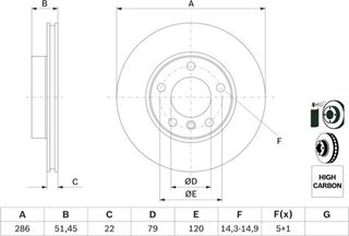 Bosch Δισκόπλακα - 0 986 478 513